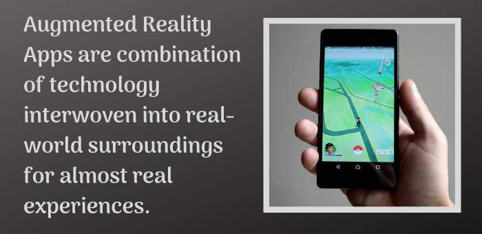 Augmented Reality Apps Are Combination Of Technology Interwoven Into Real World Surroundings For Almost Real Experiences.