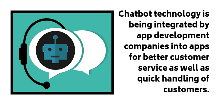 Chatbot Technology Is Being Integrated By App Development Companies Into Apps For Better Customer Service As Well As Quick Handling Of Customers.